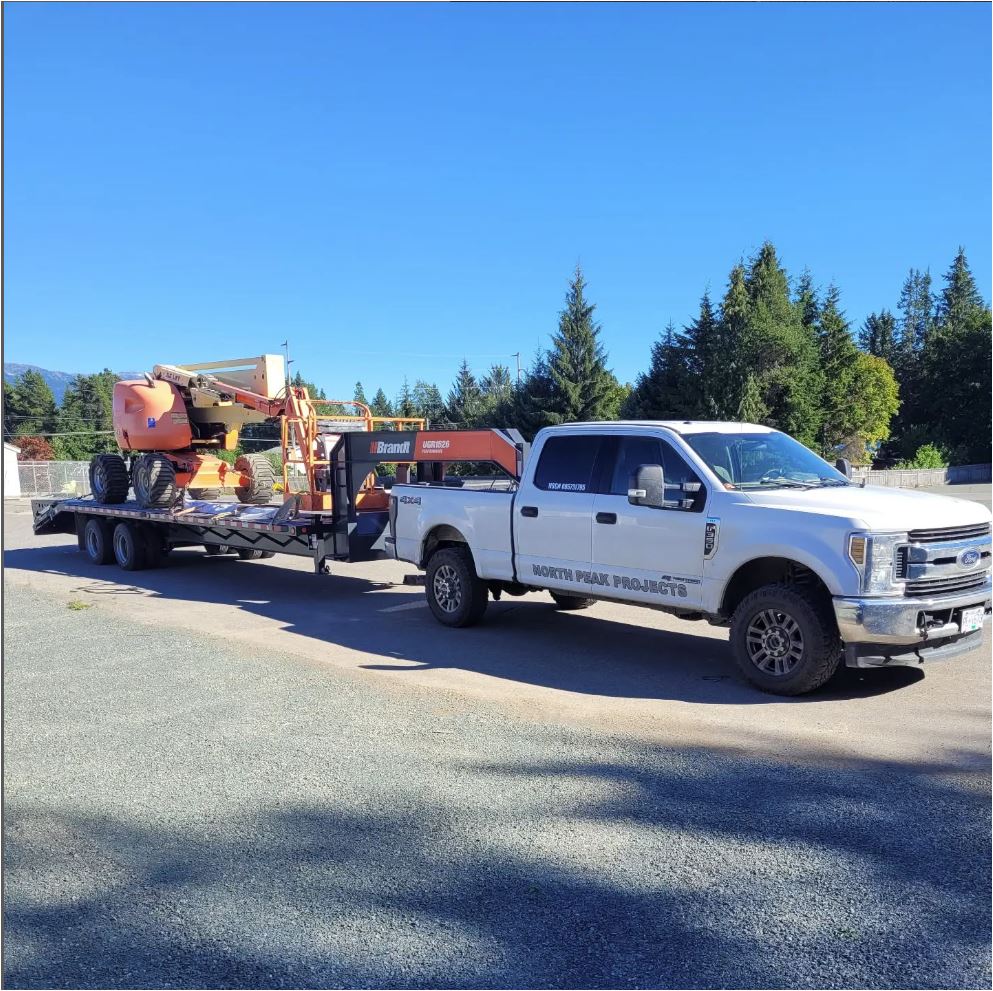 North Peak Projects crew and equipment in Northwest BC